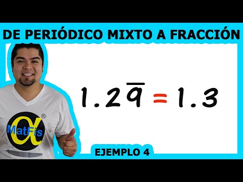 Convertir un decimal periódico mixto a fracción 4 de 4 | Aritmética - Alfa MatFis