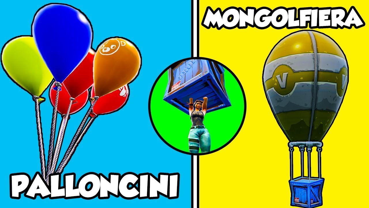 Bloccare una MONGOLFIERA con dei PALLONCINI - Fortnite BUG 