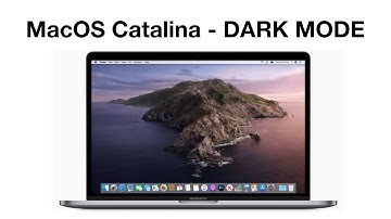 MacOS Catalina Dark Mode
