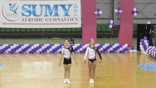 Спортивная аэробика (пары кадеты) - Анастасия Курашвили и Станислав Галайда. Sumy Aerobic СUP-2017