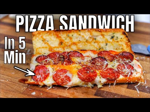 Pizza Sandwich In 5 Min. At Home