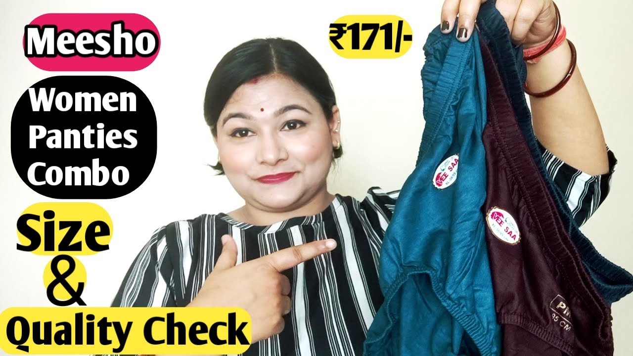 Meesho Panties Combo Review / Meesho Cotton Panty / Size & Quality