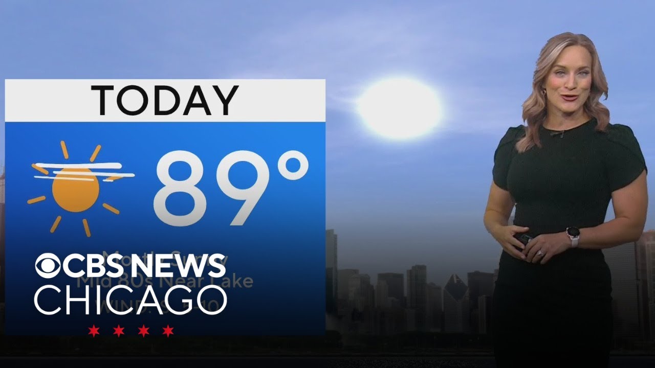 Another hot day before rain relief on Friday in Chicago - YouTube