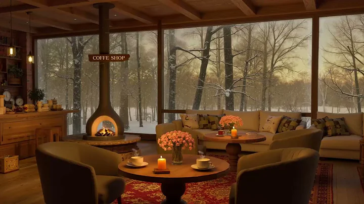Cozy Winter Jazz in a Warm Coffee Shop ☕❄️ Relaxing Music for Study, Work & Sleep