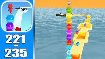 Stack Rider (IOS/Android) Gameplay Walkthrough All Levels (Level 221-235)