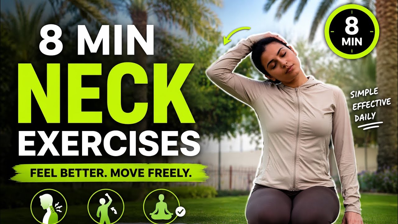 8 Min Yoga for Neck Pain Relief | Daily Neck Exercises & Stretches ...