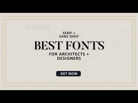 Best Fonts for Architects and Designers + Typography Tips