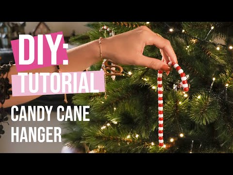 DIY Tutorial: Candy Cane hanger
