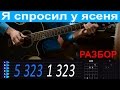 М. Таривердиев - Я спросил у ясеня (из к/ф "Ирония судьбы"). Разбор на гитаре с табами