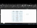 Table creation in one second in excel shorts