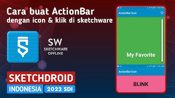 Cara membuat ActionBar icon di Sketchware || SketchDroid Indonesia