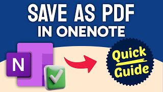 How to Save OneNote as PDF (Step by Step)