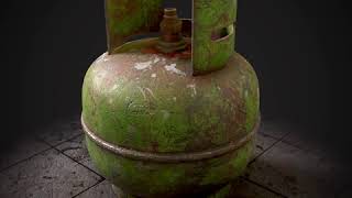 gas tank elpiji 3D Model (FREE MODEL)