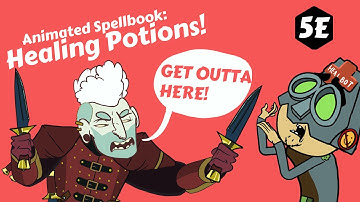 Animated Spellbook: Health potions