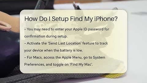 How Do I Setup Find My iPhone? - Talking Tech Trends