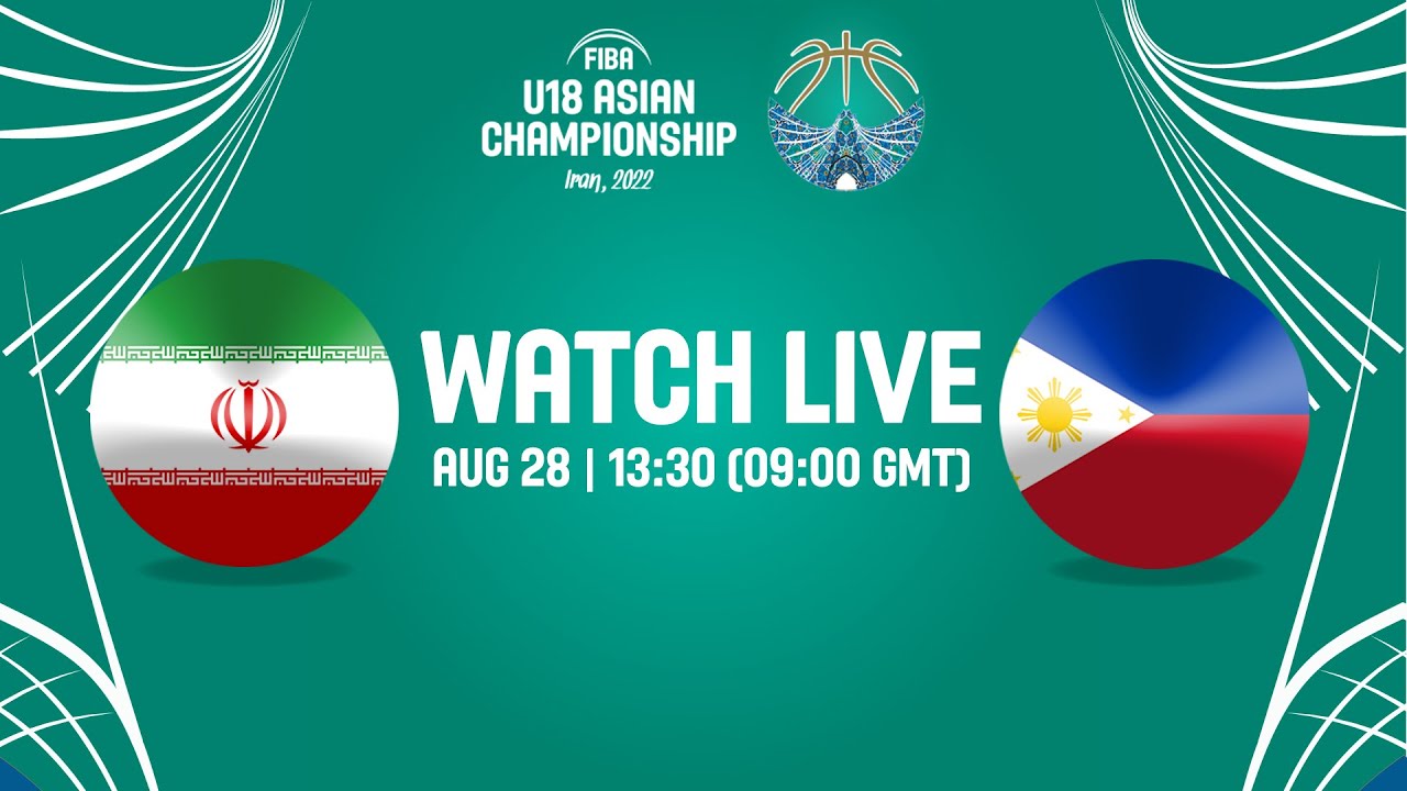 LIVE - Iran v Philippines FIBA U18 Asian Championship 2022