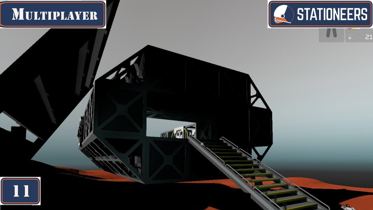 Ich Hack Ein Loch In Unser Raumschiff Stationeers Multiplayer [#11] Grundgerüst für unser Raumschiff [Deutsch