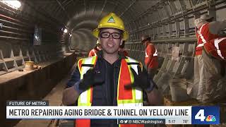 Metro Repairing Aging Bridge and Tunnel on Yellow Line | NBC4 Washington