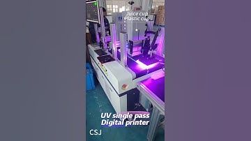 UV digital printing machine for juice cup, plastic cup, plastic lids #printingmachine #factory