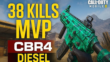 🔥 INSANE 38 KILLS MVP in RANKED HARDPOINT | CBR4 Best Class Setup on DIESEL | CODM Gameplay