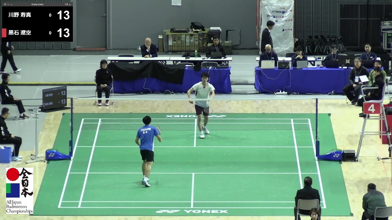 【総合2024】男子シングルス予選1回戦｜川野寿真（福島県立ふたば未来学園高校）vs 黒石遼空（土佐高校）