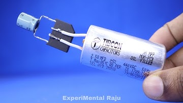220 volt to 3/6/9/12/24/48/98/120/180 v. DC LED driver from fan Capacitor| Without Transformer .