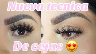 Cejas con jabón| nueva técnica de cejas|cejas organicas