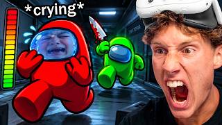 Grown Man Trolling Kids In Among Us VR Until They Start Crying