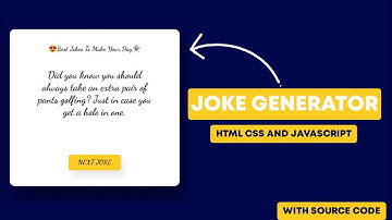Joke Generator Javascript | How to Fetch Jokes From API | UNLIMITED JOKES | #Shorts