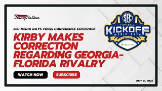 Kirby Smart makes an important correction regarding Georgia-Florida rivalry