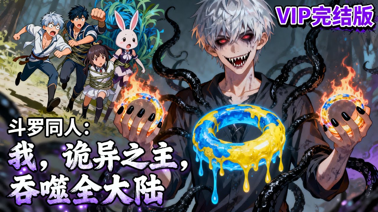 【已完结】《鬥羅同人：我，詭異之主，吞噬全大陸》重生鬥羅卻成了人人畏懼的詭異之源，本想苟着發育，誰知系統覺醒後，我連封號鬥羅的魂環都能當零食嚼，史萊克七怪跪求別喫！#斗羅大陸#漫畫解說 #熱血