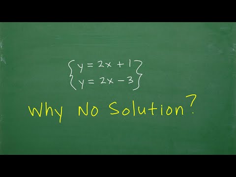 वीडियो: क्या दो रैखिक समीकरणों के निकाय के लिए कोई हल नहीं होना संभव है जो आपके तर्क की व्याख्या करे?