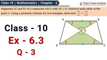 Class 10 Maths, Exercise 6.3 - Q 3 🌟 Triangles 🌟 NCERT, CBSE 🎯
