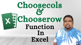 Excel Choosecols & Chooserow Function | Excel New Function 