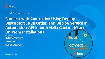 CWCM: Using Deploy Descriptors, Run Order, and Deploy Service in Automation API in Control-M
