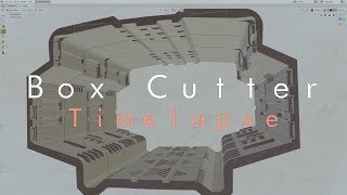 Scifi corridor modeling timelapse