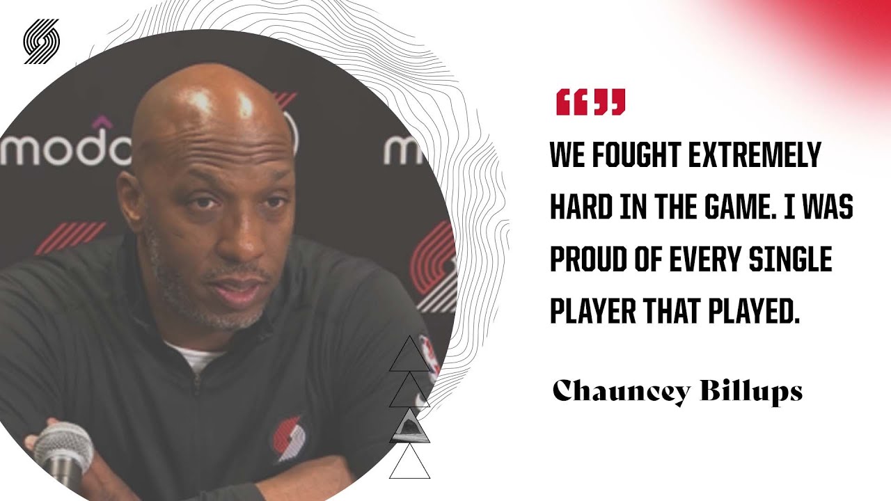 Chauncey Billups: "I was proud of every single player that played." | Trail Blazers vs. Timberwolves - Portland Trail Blazers