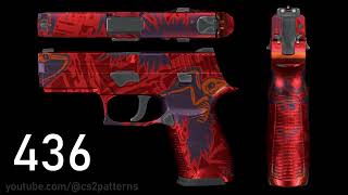 Famous P250 | Nevermore - ALL 1000 PATTERNS CS2 Wealth