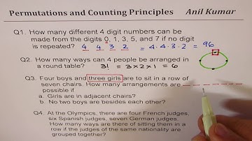 Permutation Counting Principles Related Examples Exam Review