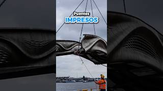 Este PUENTE fue CONSTRUIDO por un ROBOT en el AIRE #3dprinting #curiosidades