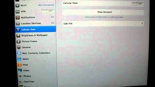 How to turn on & off iPad 2 3G Cellular Data and Wi-Fi screenshot 3