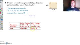 Effects of Dimensional Changes