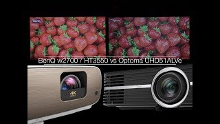 BenQ w2700 vs Optoma UHD51LVAe  The Best Consumer 4K Projectors