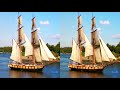 3D PC &amp; TV - Tall Ships Arrival &amp; Cannons (Anaglyph) (Yt3D)