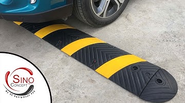 Rubber speed bump one-part - 6 feet - 1830 mm