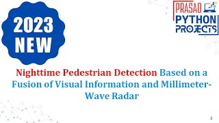 Nighttime Pedestrian Detection