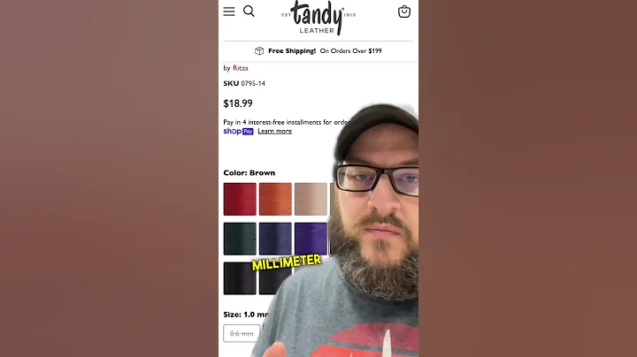 Best thread of hand stitching leather