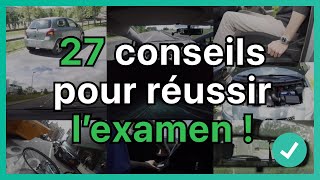 27 conseils pour réussir l'examen - Permis de conduire