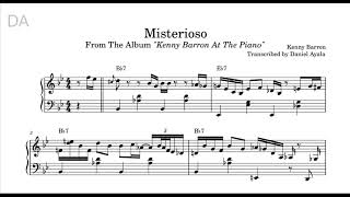 Kenny Barron - "Misterioso" Transcription