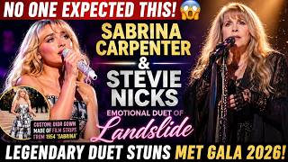 Sabrina Carpenter & Stevie Nicks SHOCK Met Gala 2026 😱 Emotional Duet Goes Viral!
